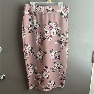 Floral Pink Skirt